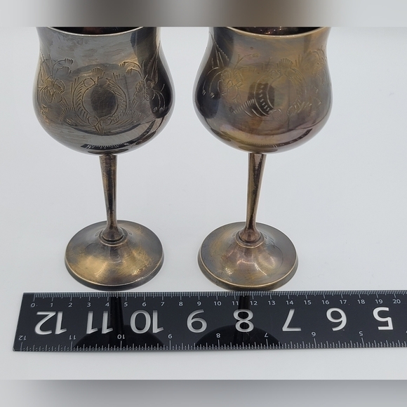 Vintage Goblets In Velvet Box #1002 - Picture 12 of 14